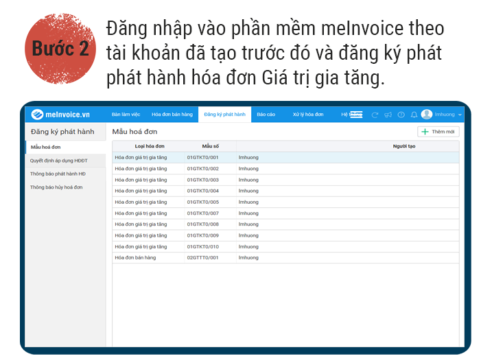 phát hành hóa đơn điện tử