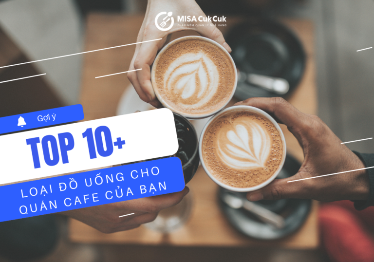 menu đồ uống quán cà phê