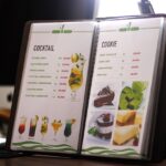 Thiết kế menu quán cafe thành quyển