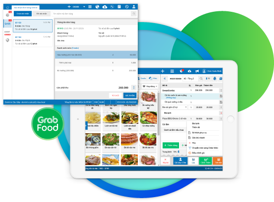 GrabFood kết nối với phần mềm quản lý quán ăn nhỏ MISA CukCuk