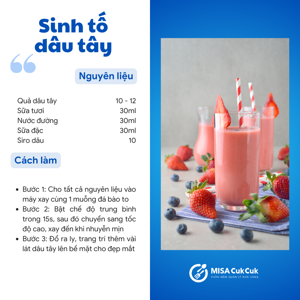 Sinh tố dâu tây