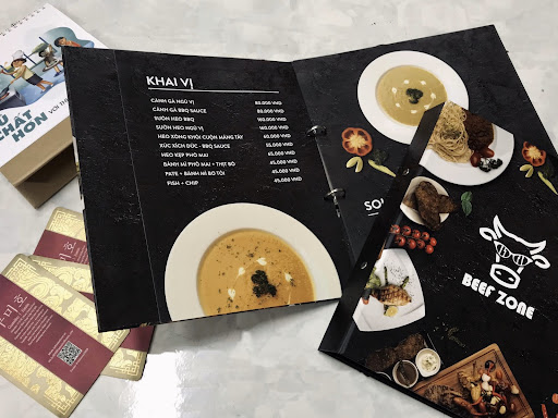 thiết kế menu quán ăn vặt