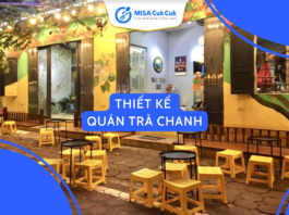 thiết kế quán trà chanh