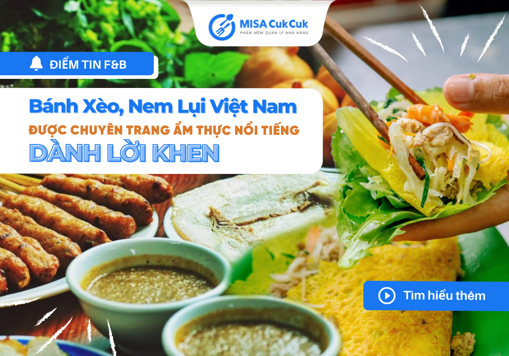 Bánh xèo, nem lụi Việt Nam được chuyên trang ẩm thực nổi tiếng giới thiệu