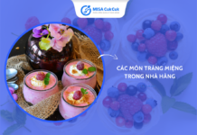 Các món tráng miệng trong nhà hàng