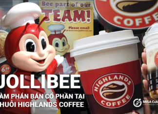 Jollibee đàm phán bán 10-15% cổ phần tại chuỗi Highlands Coffee