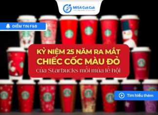 Kỷ niệm 25 năm ra mắt chiếc cốc màu đỏ mùa lễ của Starbucks