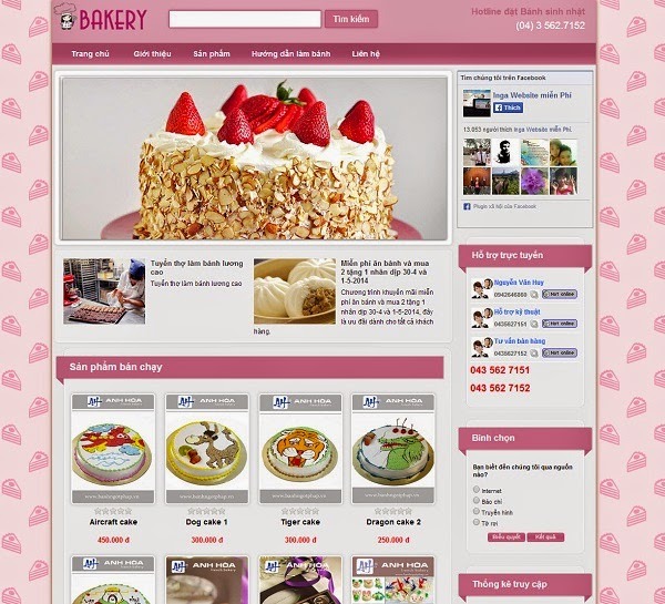 Mở tiệm bánh ngọt online