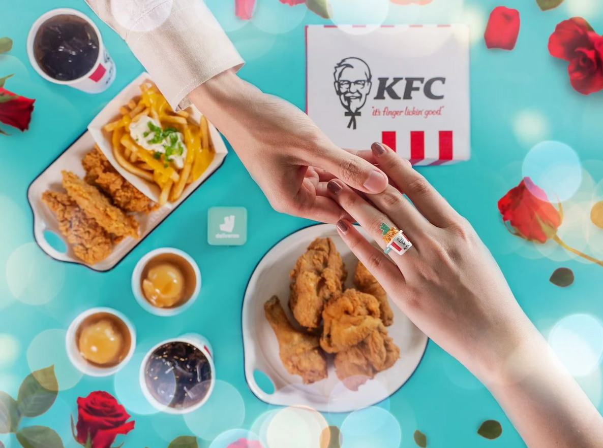Chiến dịch Valentine độc đáo của KFC và Deliveroo