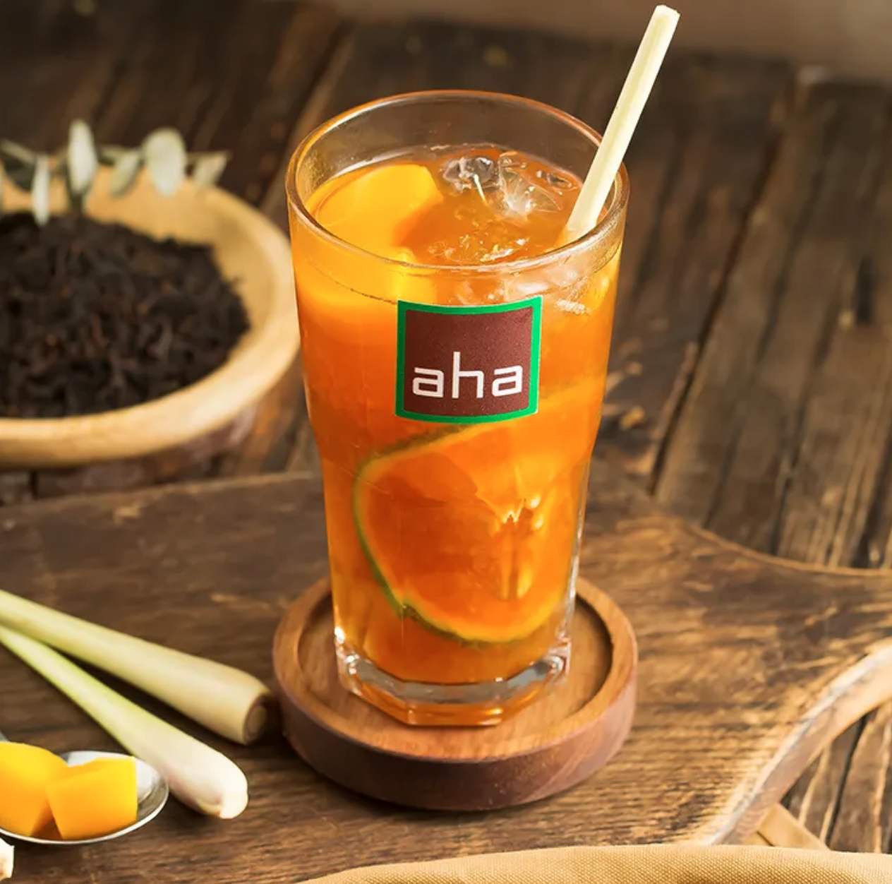 trà đào cam sả của Aha Cafe
