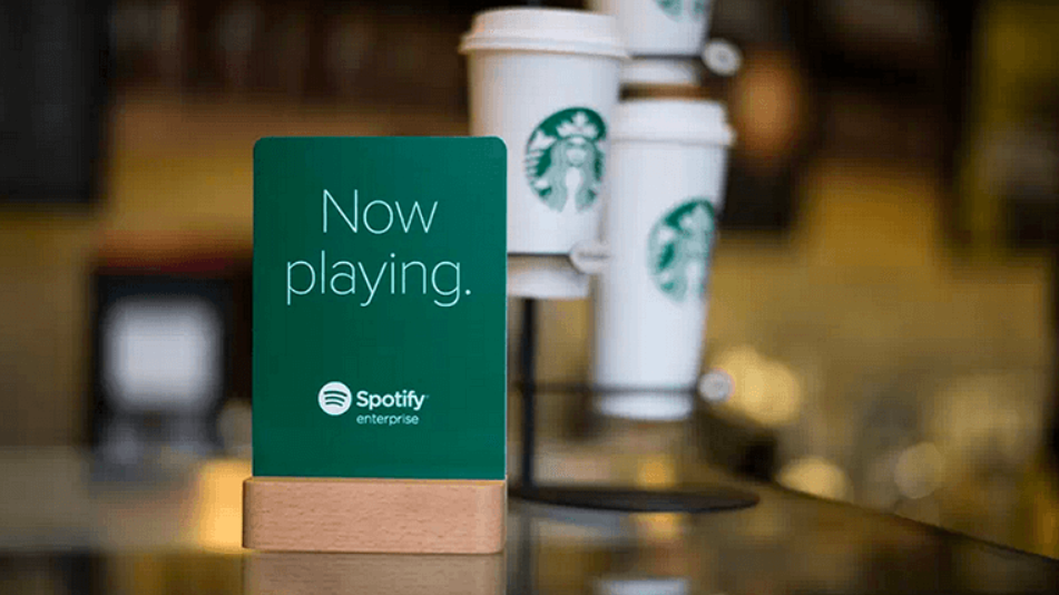 chương trình Starbucks kết hợp với Spotify