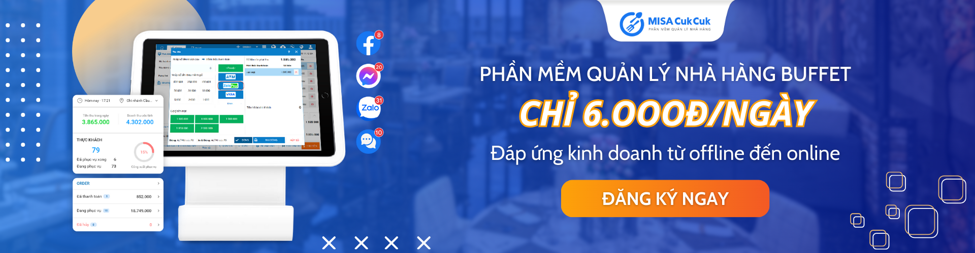 Phần mềm quản lý nhà hàng buffet