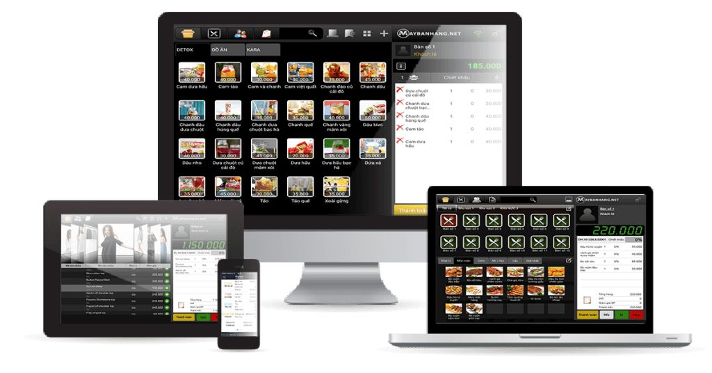 Quản lý quán bằng phần mềm maybanhang.net