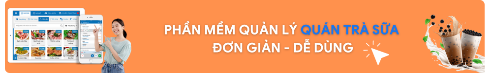 Phần mềm quản lý tiệm trà sữa