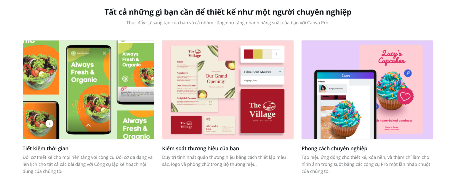 Phần mềm thiết kế menu miễn phí Canva