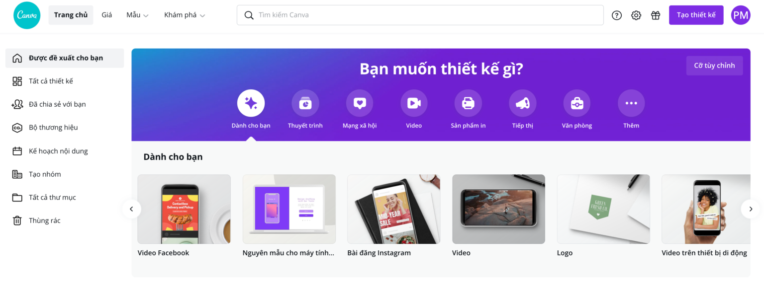 Hướng dẫn sử dụng Canva