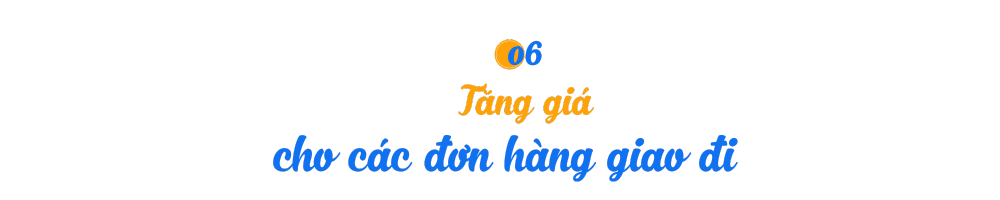 Cách 6 – Tăng giá cho các đơn hàng giao đi