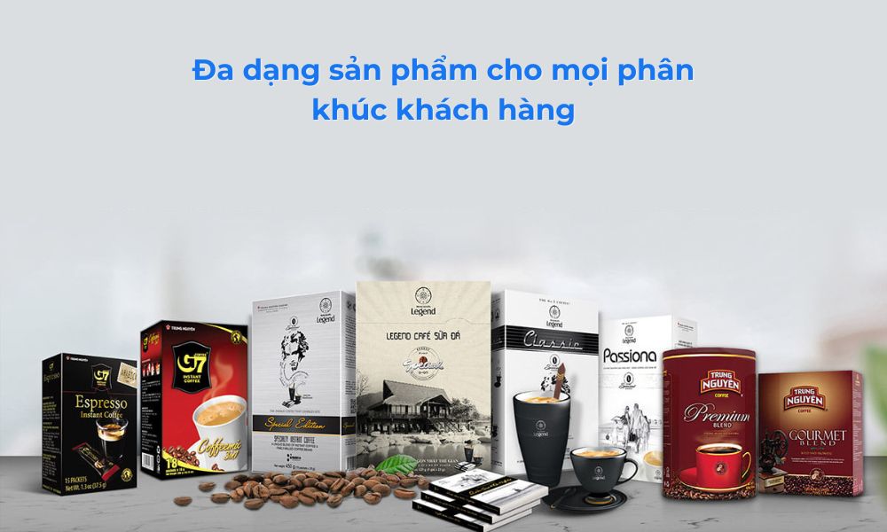 Các dòng sản phẩm của Trung Nguyên