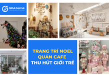 Phong cách trang trí Noel quán cafe thu hút giới trẻ