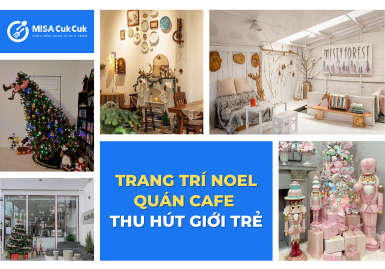 Phong cách trang trí Noel quán cafe thu hút giới trẻ