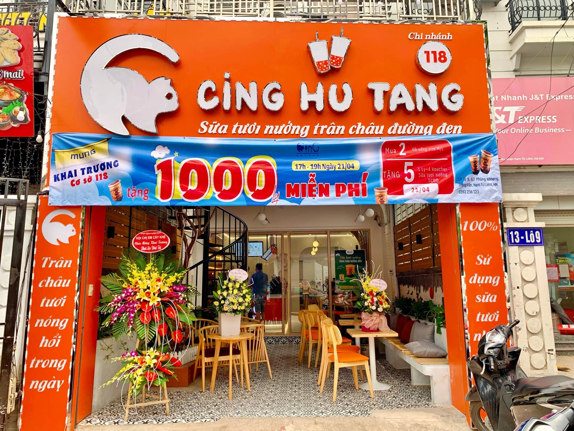 Thương hiệu trà sữa nhượng quyền Cing Hu Tang