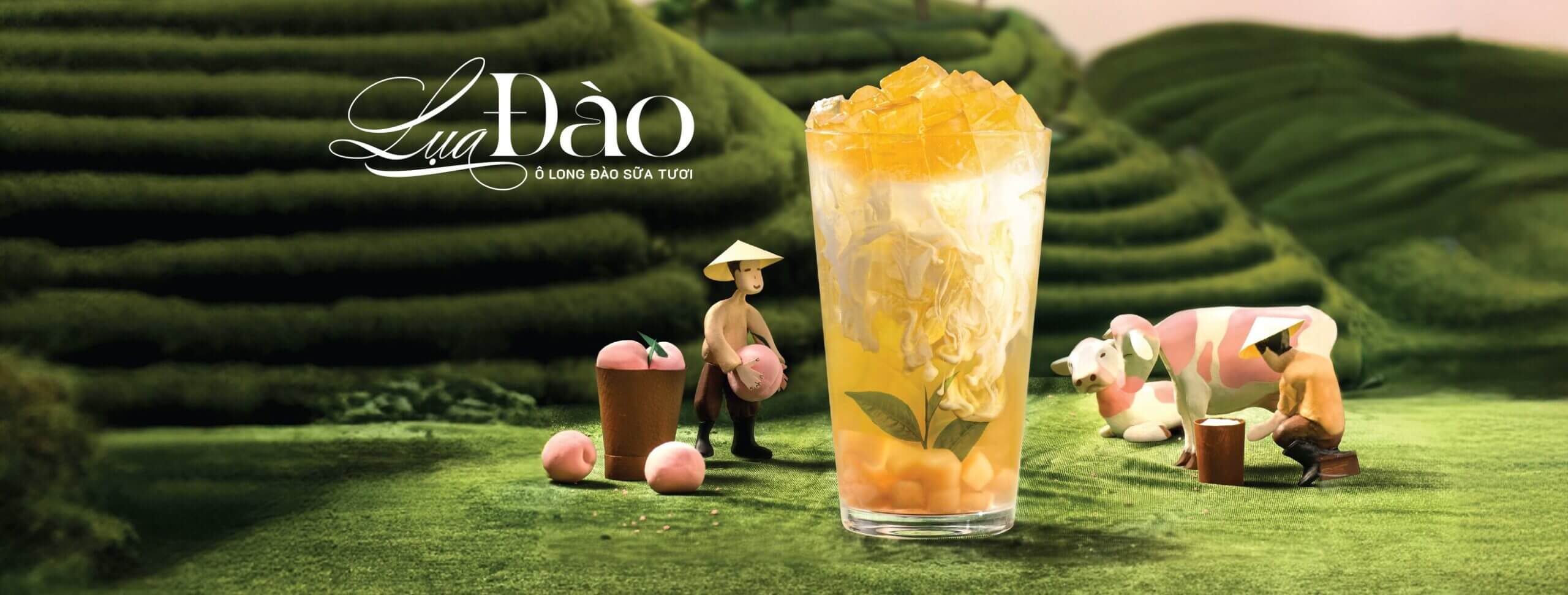 Lụa Đào - Ô Long Đào Sữa Tươi