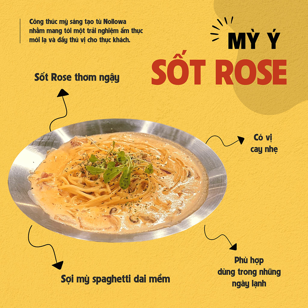 Mì ý sốt rose