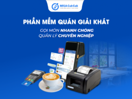 Phần mềm quản lý quán giải khát MISA CukCuk