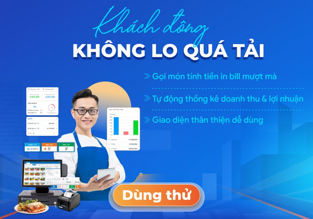 Phần mềm thu ngân nhà hàng