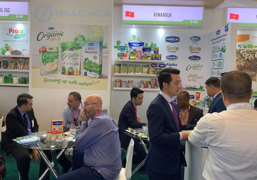 Gian hàng của Vinamilk tại Gulfood Dubai 2022