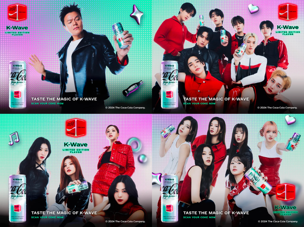 Hợp tác JYP Entertainment quảng bá sản phẩm Coca-Cola K-Wave Zero Sugar