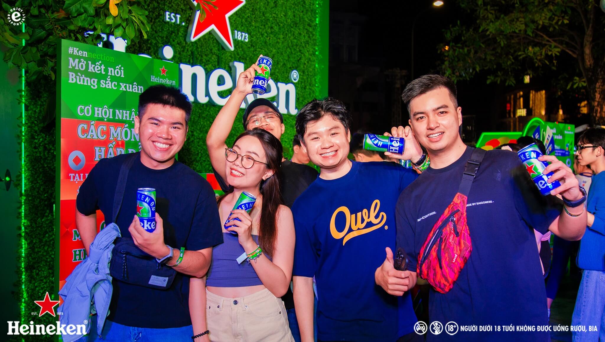 Heineken tận dụng các sự kiện lớn để tiếp cận trực tiếp với khách hàng