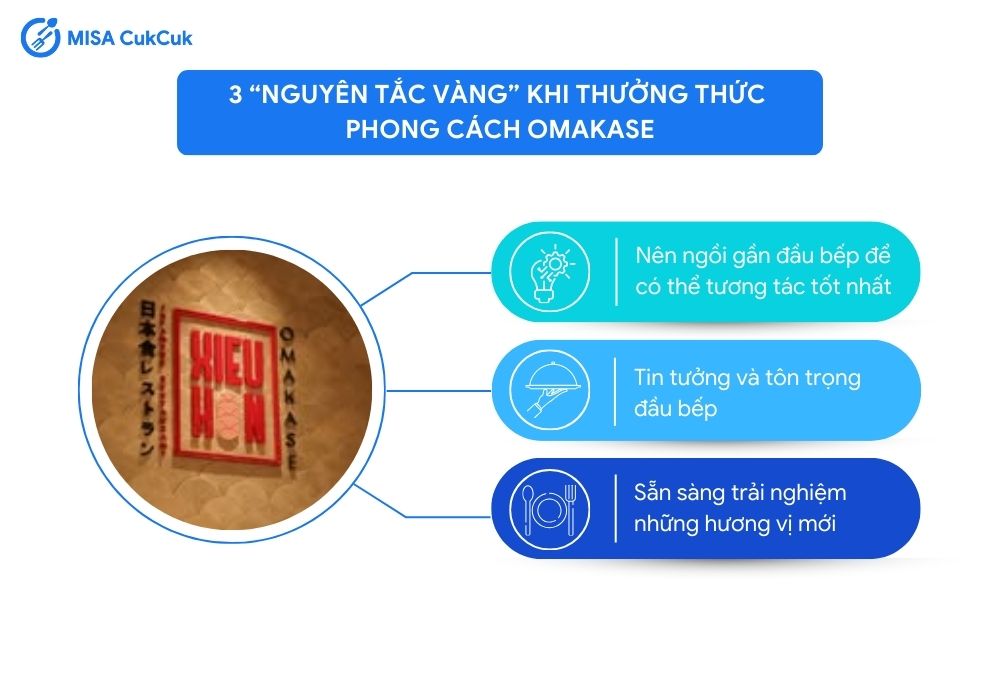 3 "nguyên tắc vàng" khi thưởng thức phong cách "Omakase"