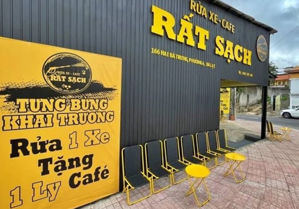 Combo "rửa 1 xe tặng 1 ly cafe"